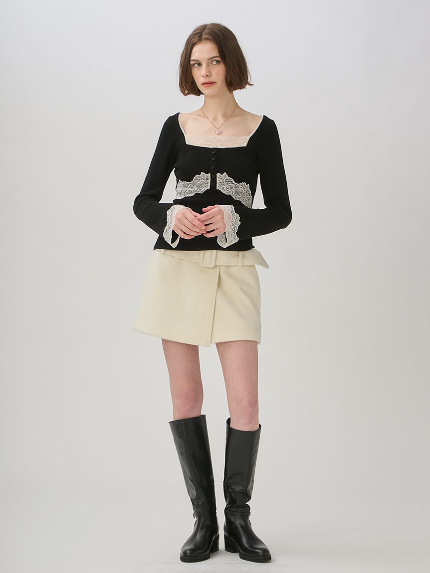 ビックベルトミニスコート(ミニスカート)｜SKIRT｜LILY BROWN（リリー