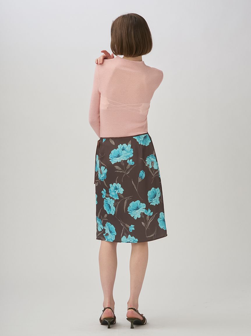 フォクシー❤︎ブロッサムスカート ブロッサムプリントサテンミディスカート(膝丈スカート)｜SKIRT｜LILY