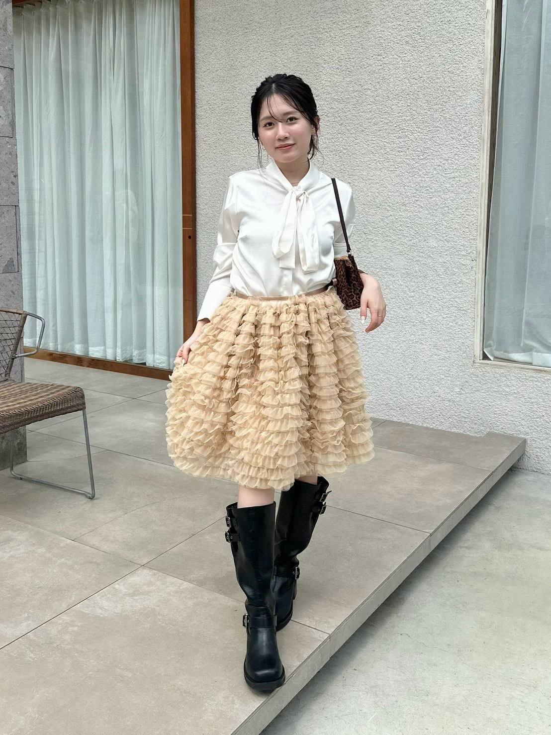 デコレーションミディチュールスカート(膝丈スカート)｜SKIRT｜LILY