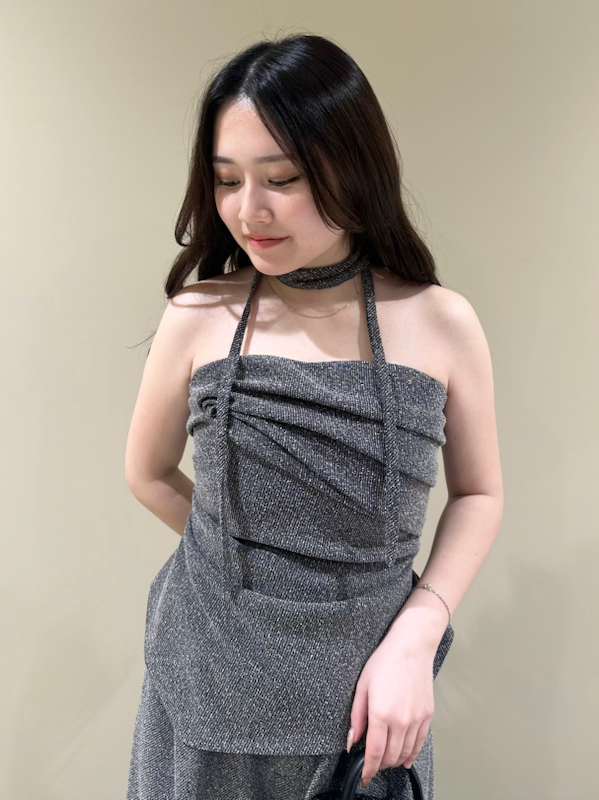 ツイストタックドレープビスチェ(ビスチェ)｜トップス｜LILY