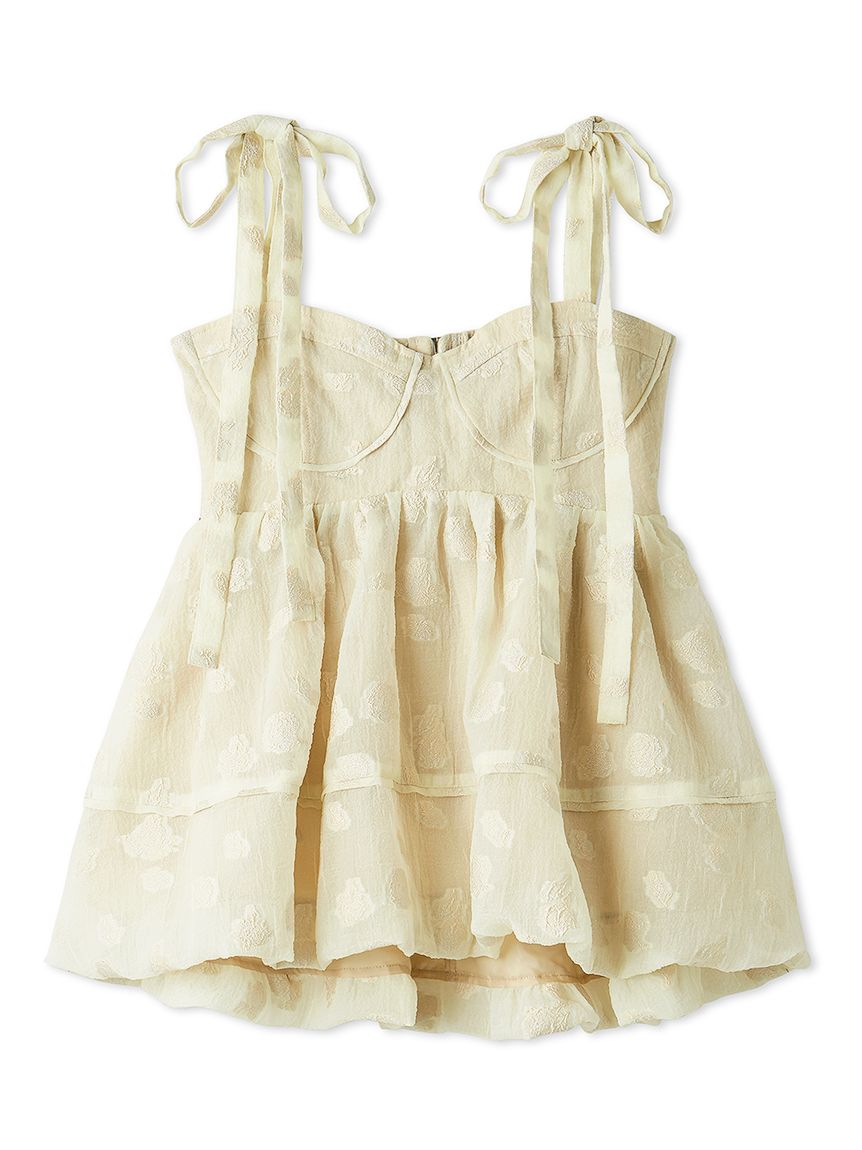 LILIY BROWN シアージャガードペプラムトップス LILY BROWN｜シアージャガードペプラムトップス | Rakuten