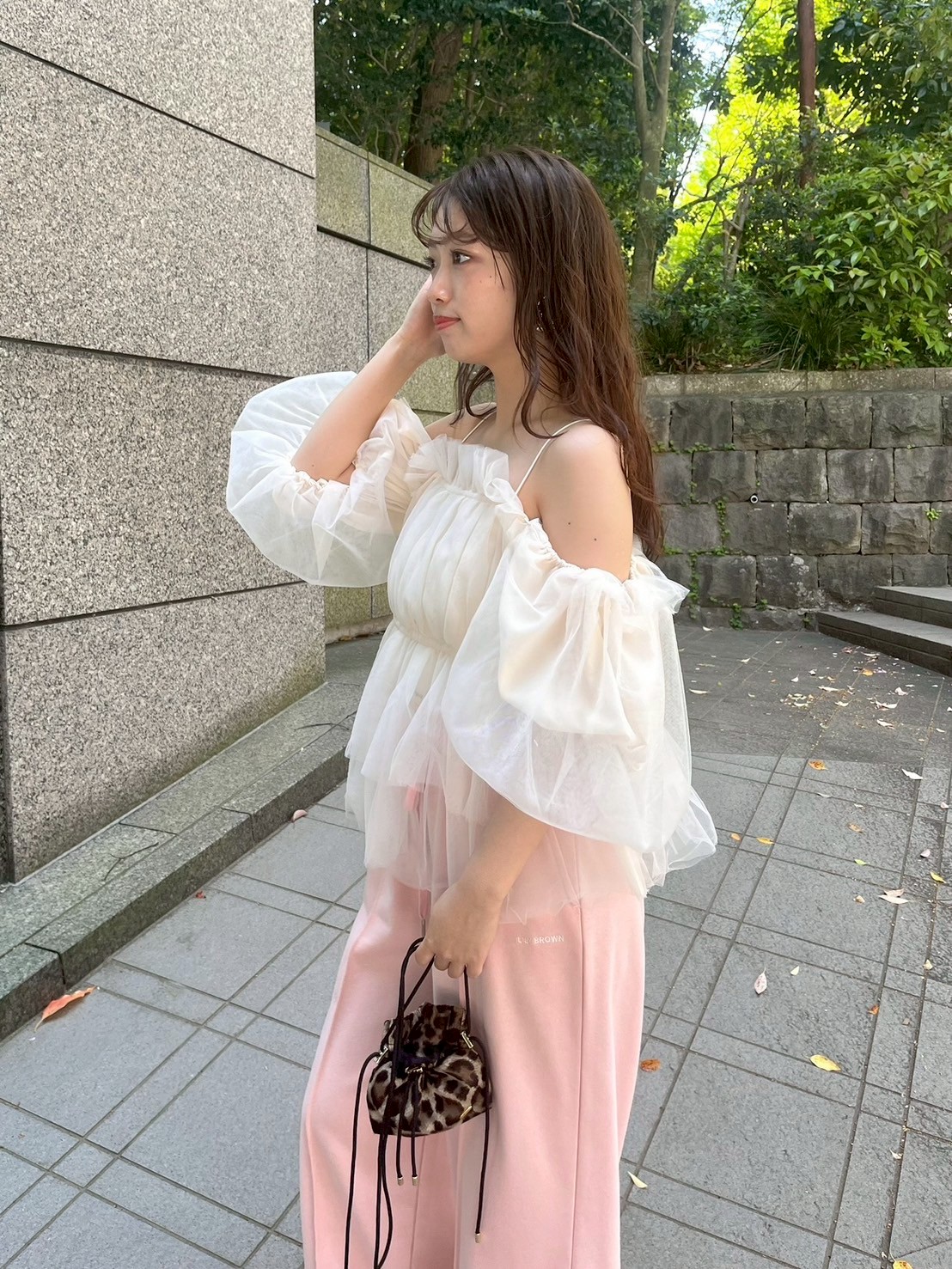 WEB限定カラー】3wayペプラムチュールブラウス(シャツ・ブラウス