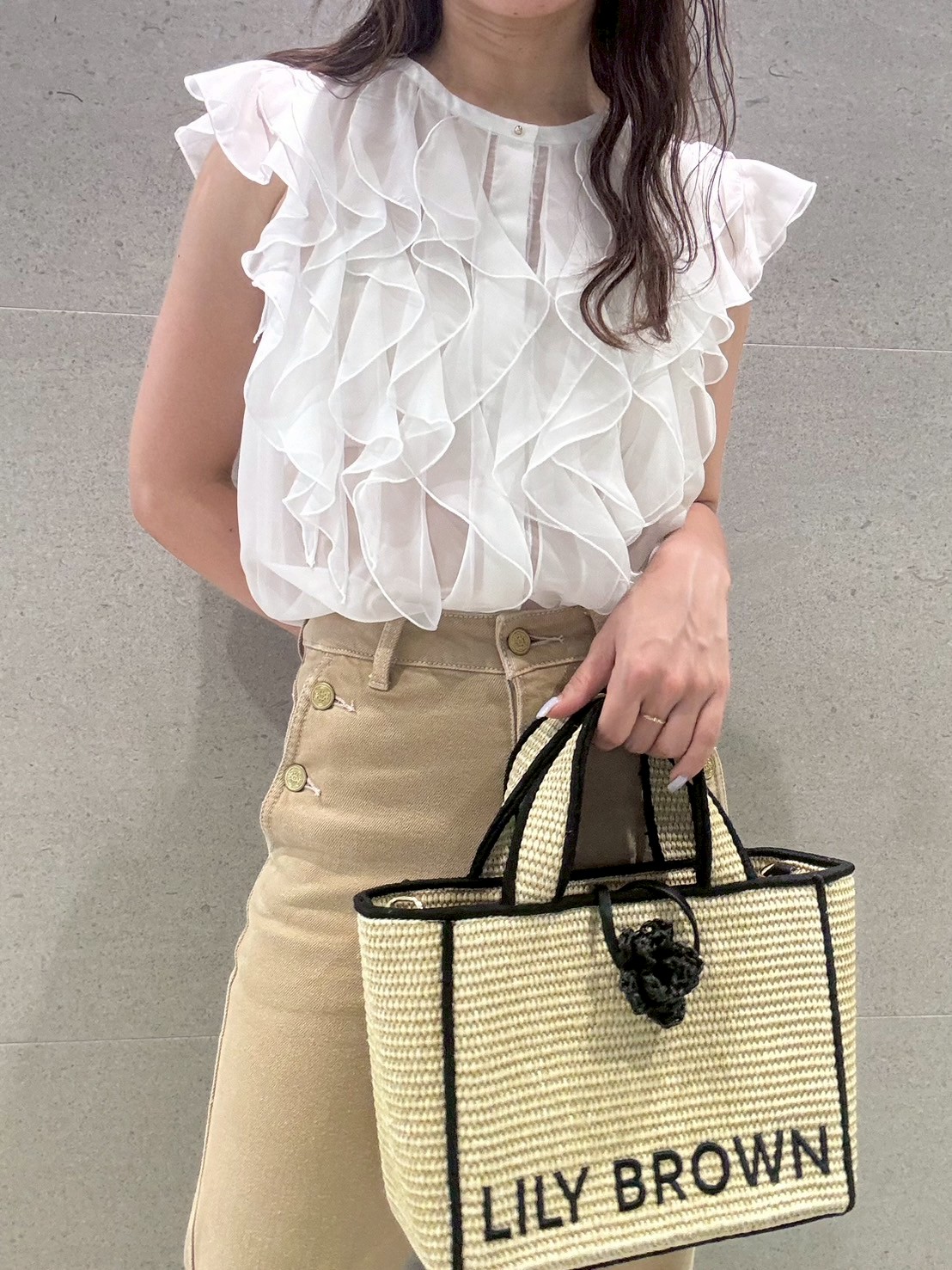 ミニフリルブラウス(シャツ・ブラウス)｜トップス｜LILY BROWN（リリー