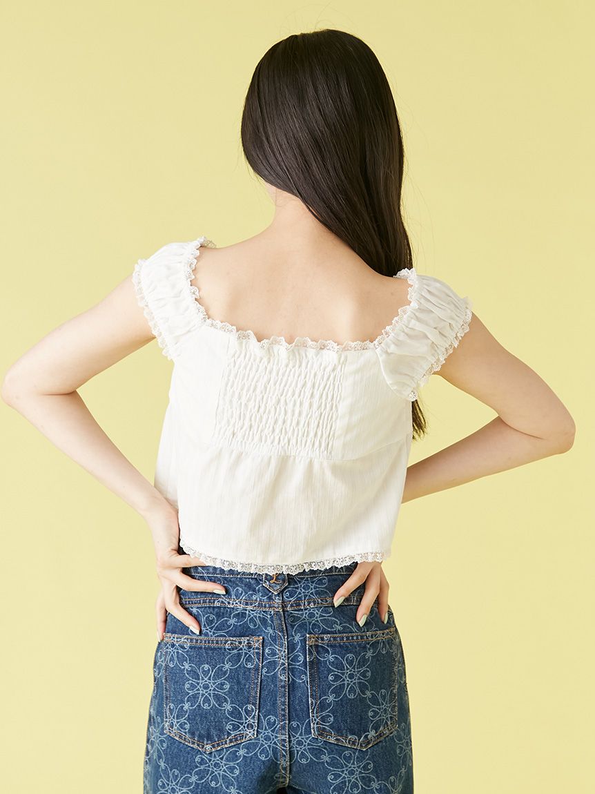 lily brown リリーブラウン コットンレースセットアップ