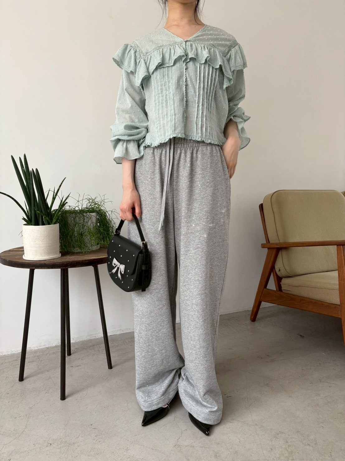 コットンフリルブラウス(シャツ・ブラウス)｜トップス｜LILY BROWN