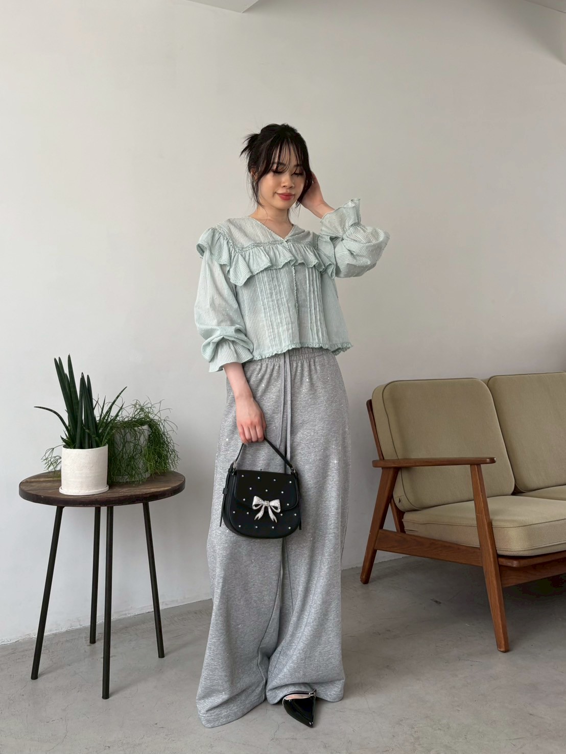 コットンフリルブラウス(シャツ・ブラウス)｜トップス｜LILY BROWN