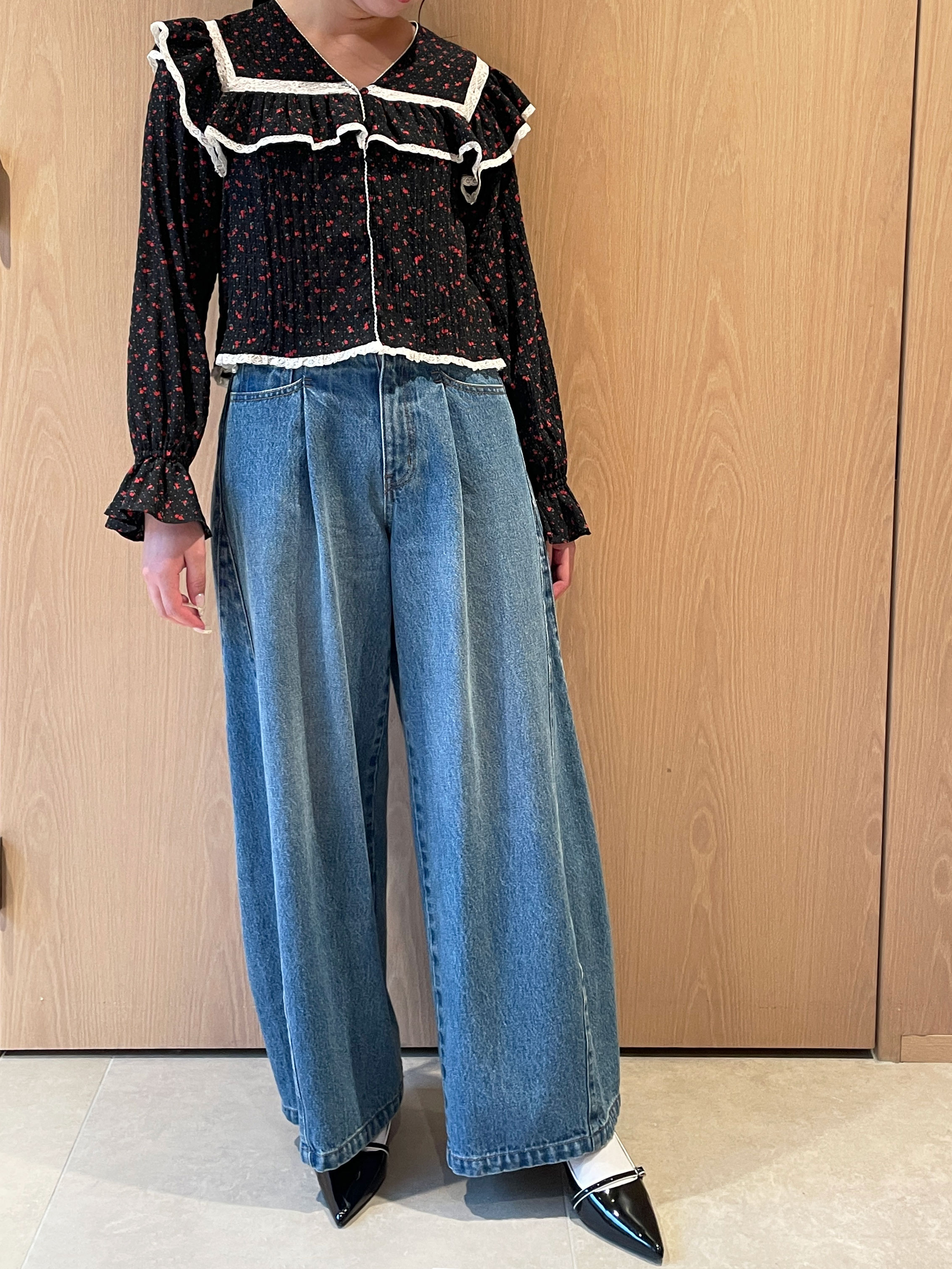 コットンフリルブラウス(シャツ・ブラウス)｜トップス｜LILY BROWN