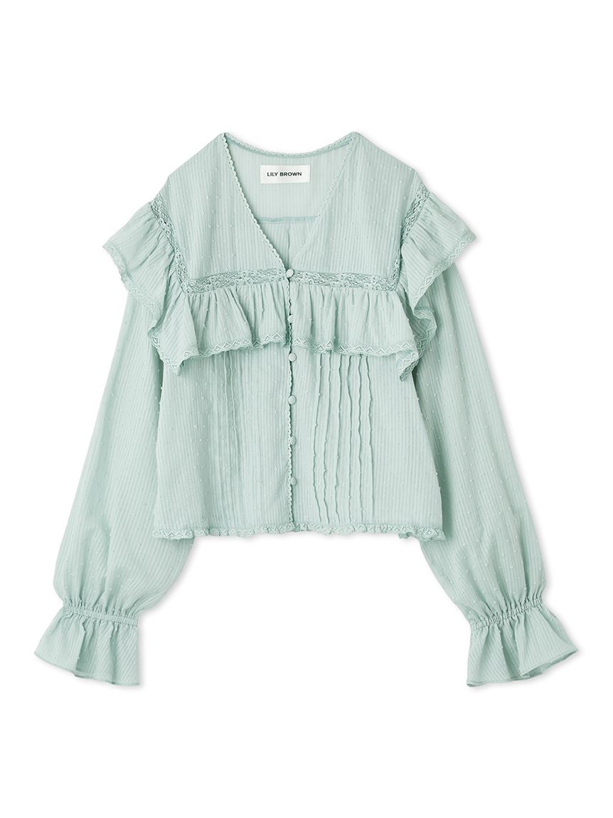 【2025SS】コットンフリルワイドシャツ sizeFREE 2025SS】コットンフリルワイドシャツ sizeFREE 2025SS】コットン