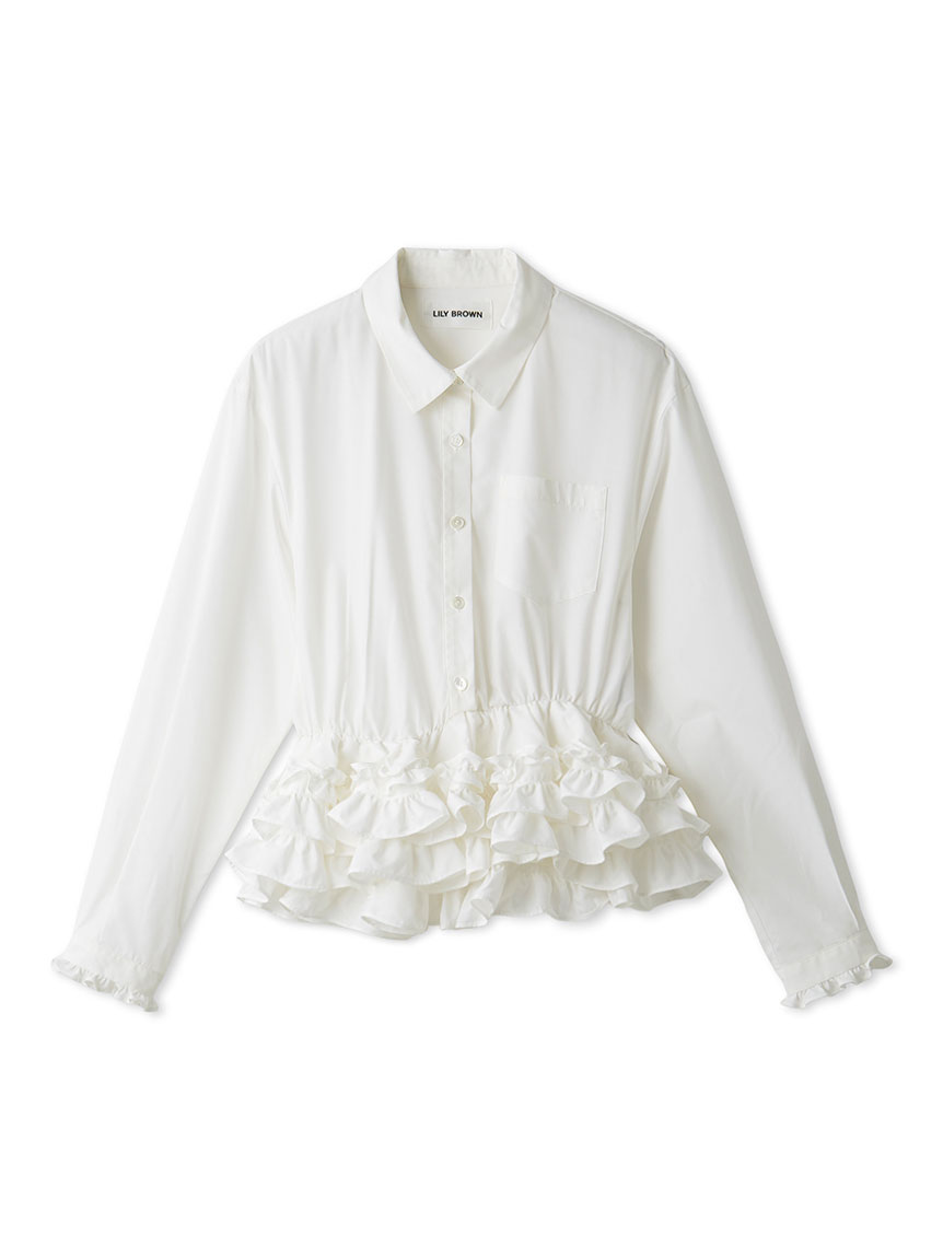 ホイップフリルヘムブラウス(シャツ・ブラウス)｜トップス｜LILY BROWN