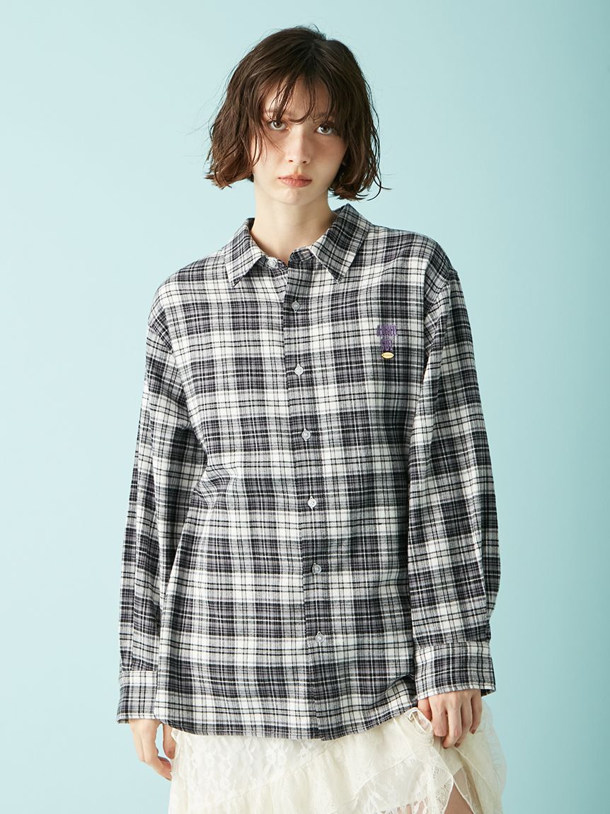LILY BROWN ×ANNA SUI】オーバーネルチェックシャツ(シャツ・ブラウス