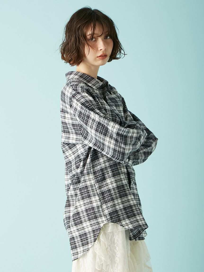 LILY BROWN ×ANNA SUI】オーバーネルチェックシャツ(シャツ・ブラウス