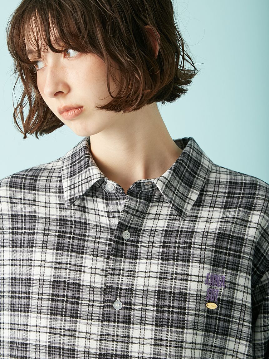 LILY BROWN ×ANNA SUI】オーバーネルチェックシャツ(シャツ・ブラウス