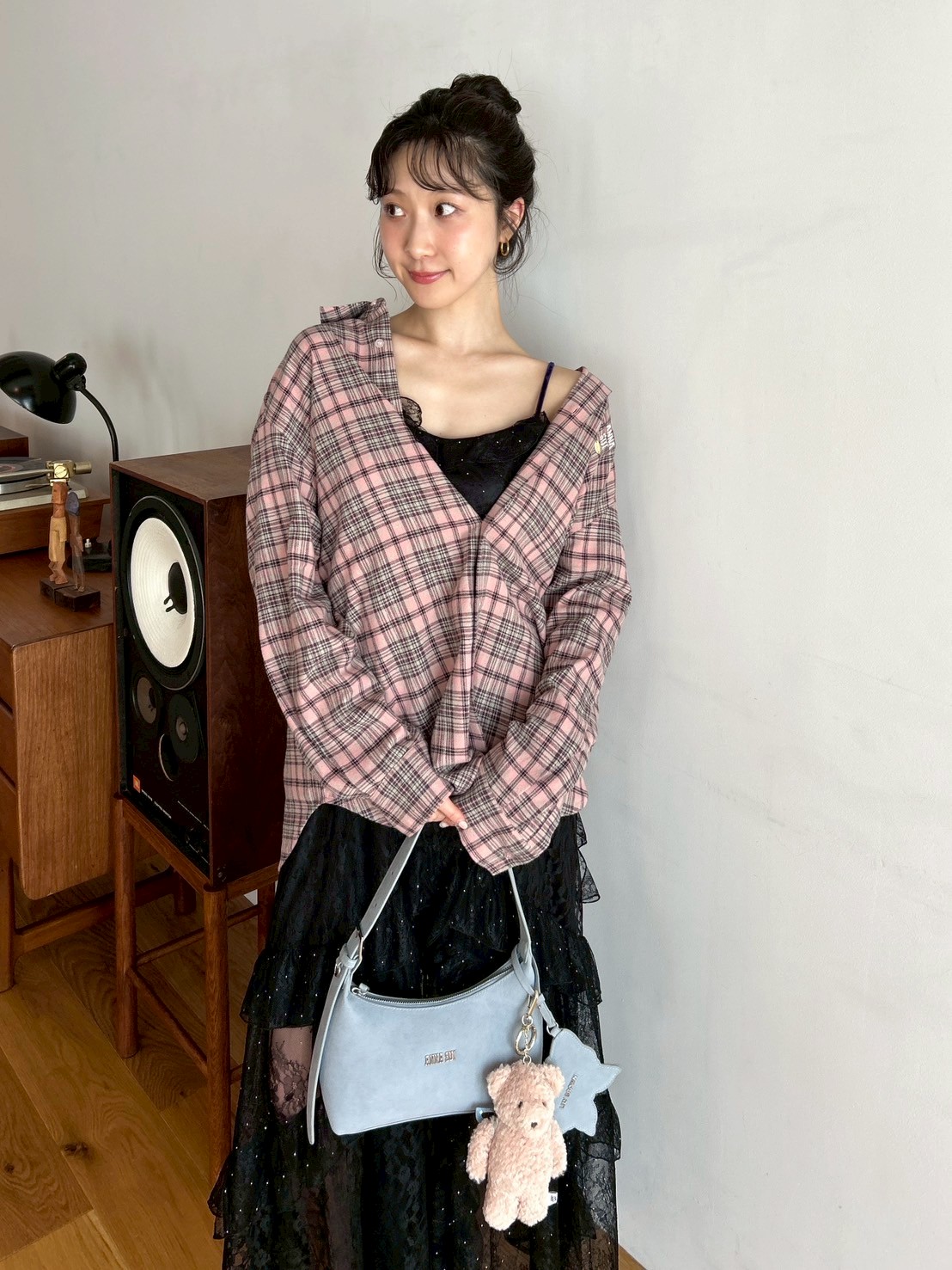 LILY BROWN ×ANNA SUI】オーバーネルチェックシャツ(シャツ・ブラウス