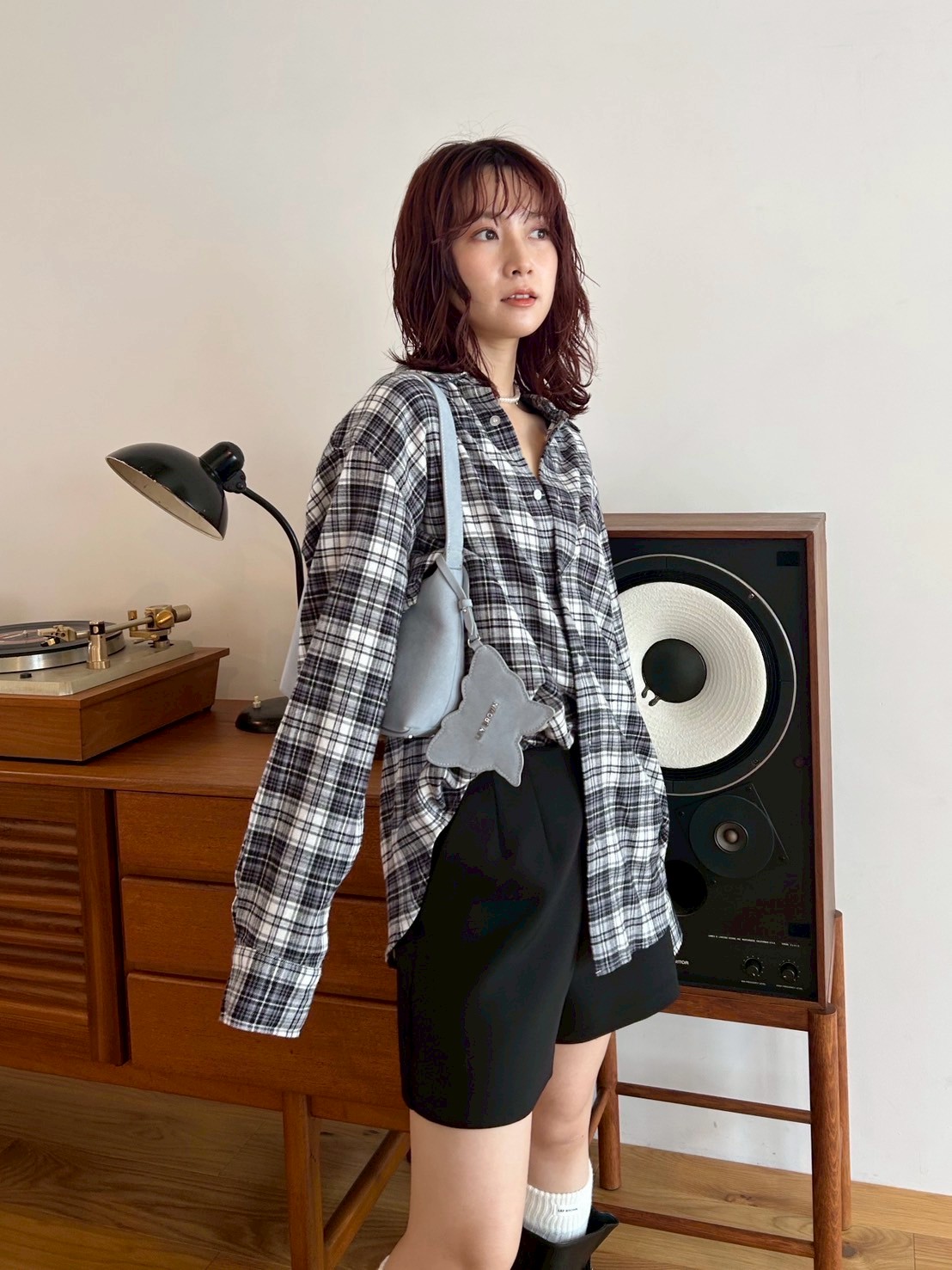 さ*ら様 【LILY BROWN ×ANNA SUI】オーバーネルチェックシャツ LILY BROWN ×ANNA SUI】オーバーネルチェックシャツ(シャツ・ブラウス