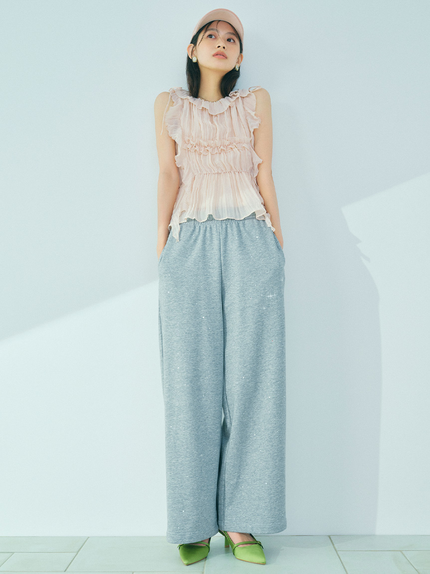 フリルシャーリングブラウス(シャツ・ブラウス)｜トップス｜LILY BROWN