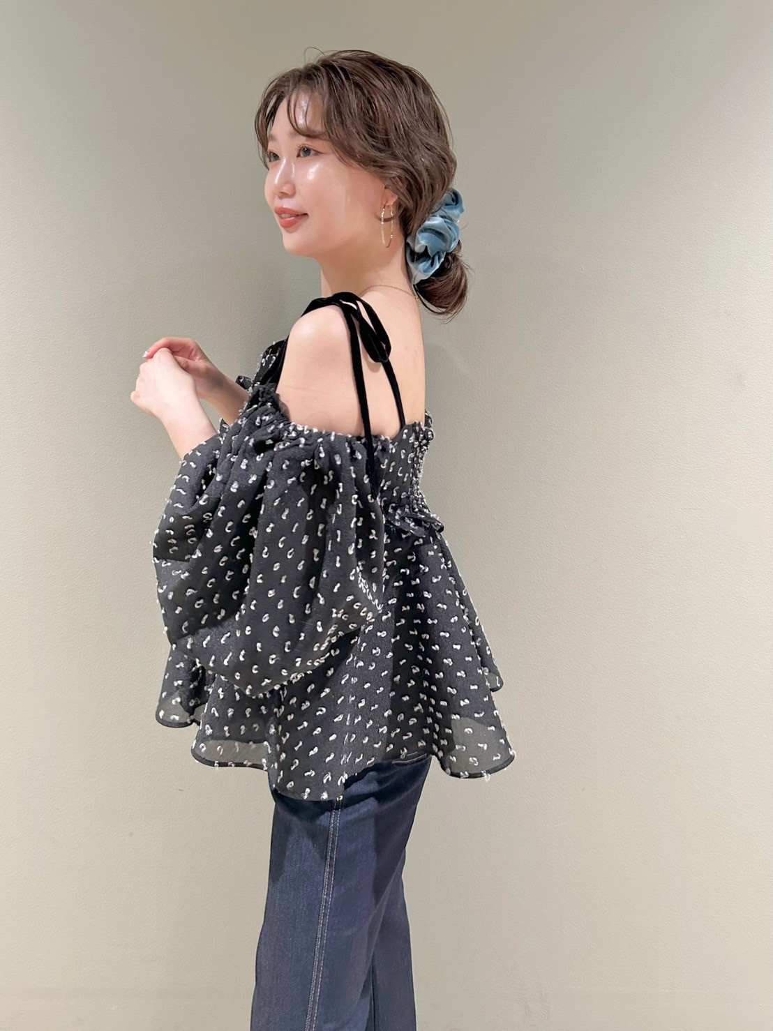 LILY BROWN❤️新品未使用❤️3WAYジャガードペプラムビスチェ
