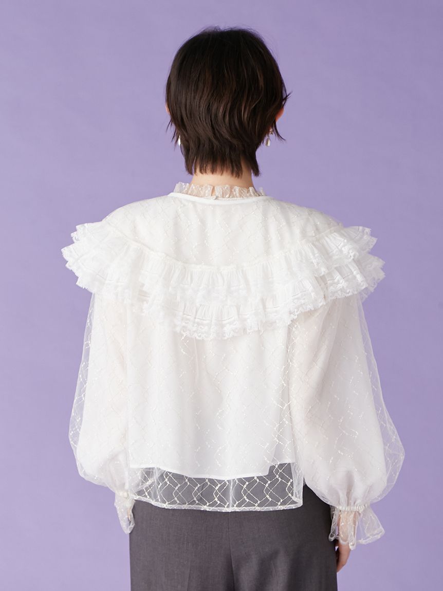 2wayチュールケープブラウス(シャツ・ブラウス)｜トップス｜LILY BROWN