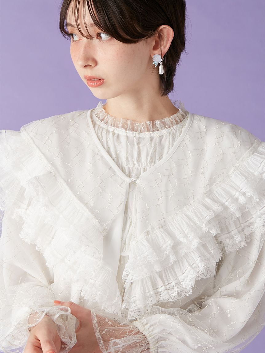 2wayチュールケープブラウス(シャツ・ブラウス)｜トップス｜LILY BROWN
