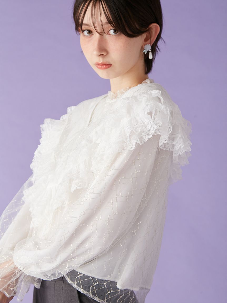 2wayチュールケープブラウス(シャツ・ブラウス)｜トップス｜LILY BROWN