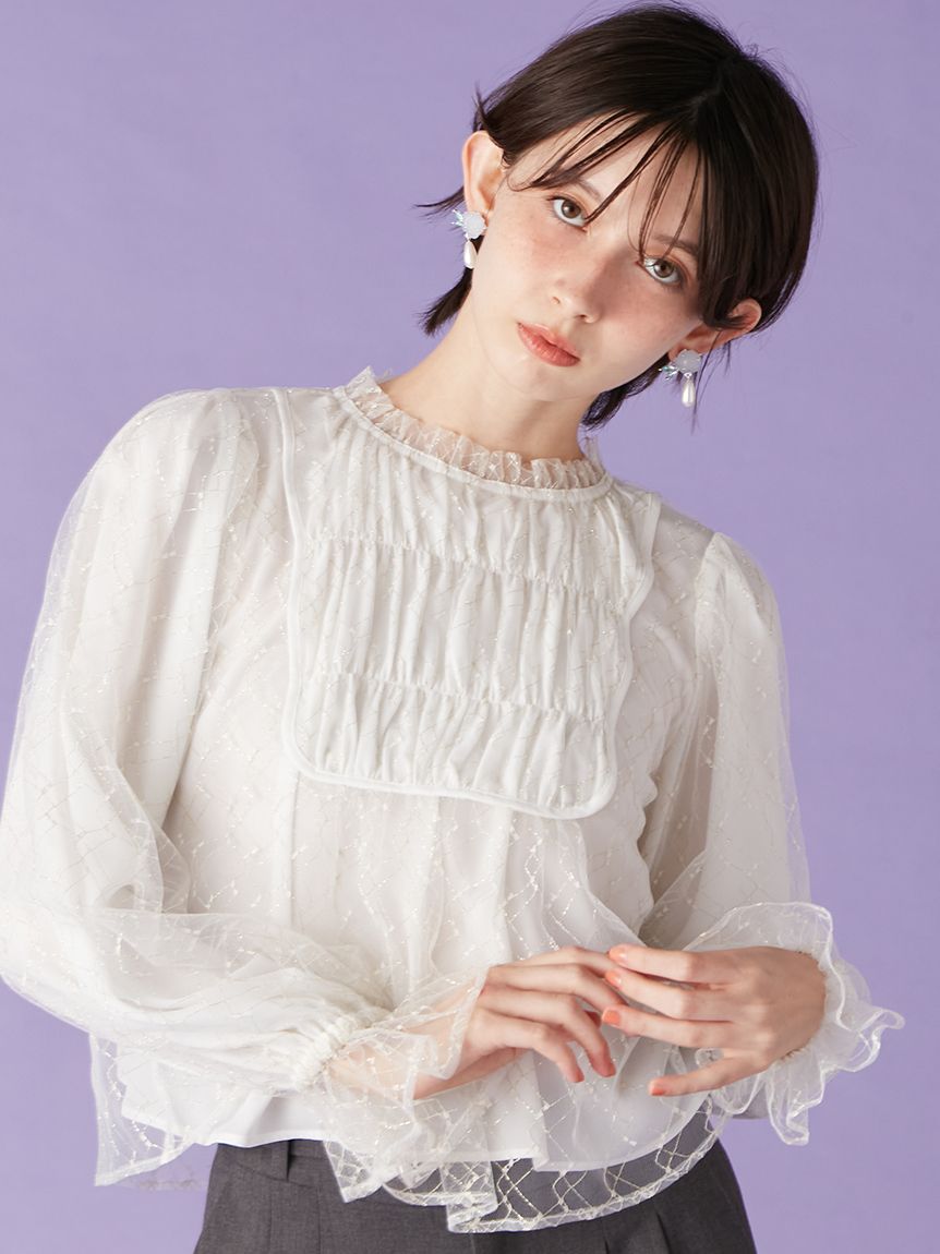 2wayチュールケープブラウス(シャツ・ブラウス)｜トップス｜LILY BROWN