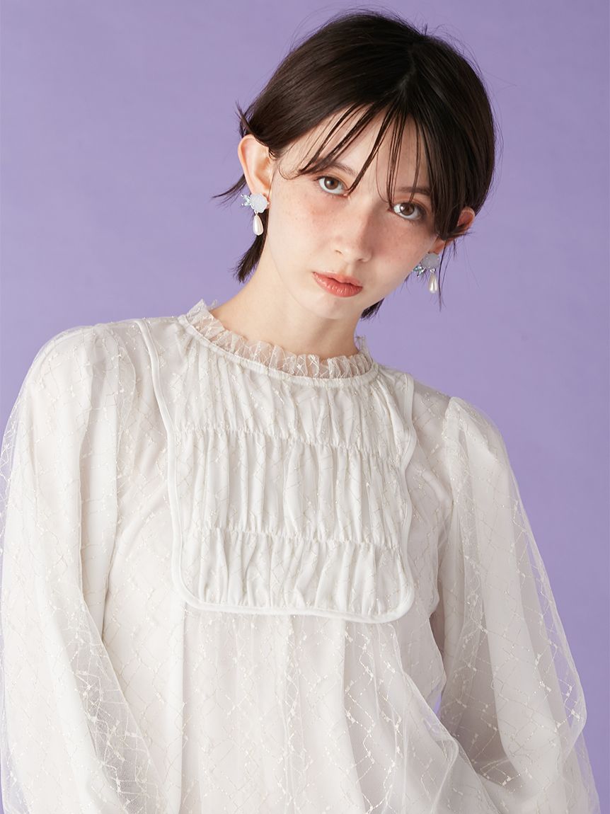 2wayチュールケープブラウス(シャツ・ブラウス)｜トップス｜LILY BROWN