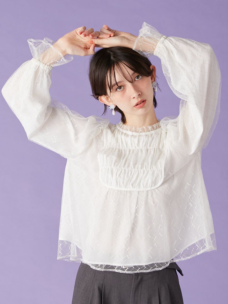 2wayチュールケープブラウス(シャツ・ブラウス)｜トップス｜LILY BROWN