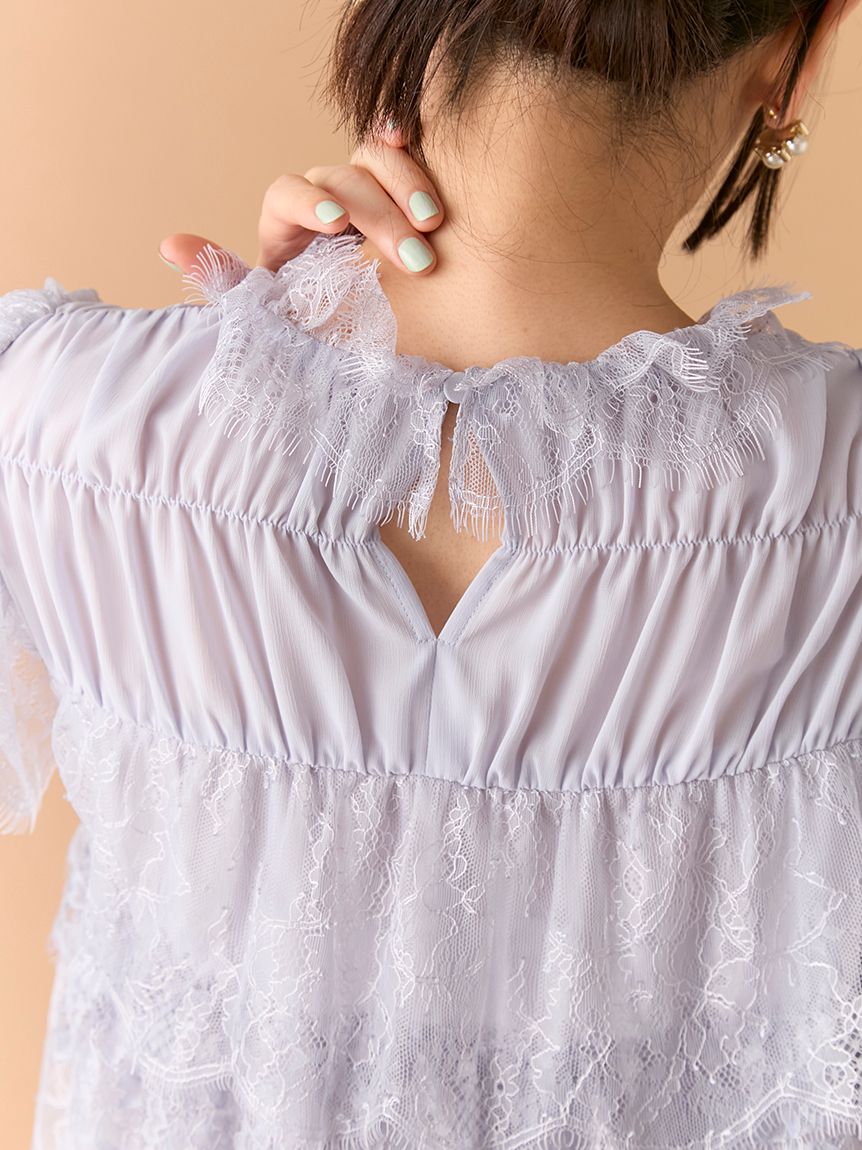 レースフリルブラウス(シャツ・ブラウス)｜トップス｜LILY BROWN