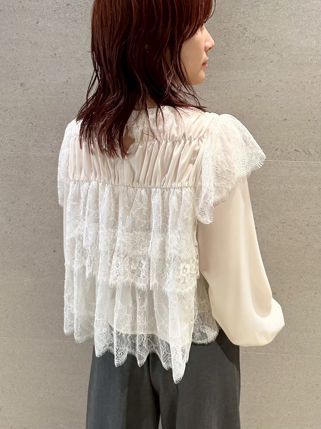 レースフリルブラウス(シャツ・ブラウス)｜トップス｜LILY BROWN