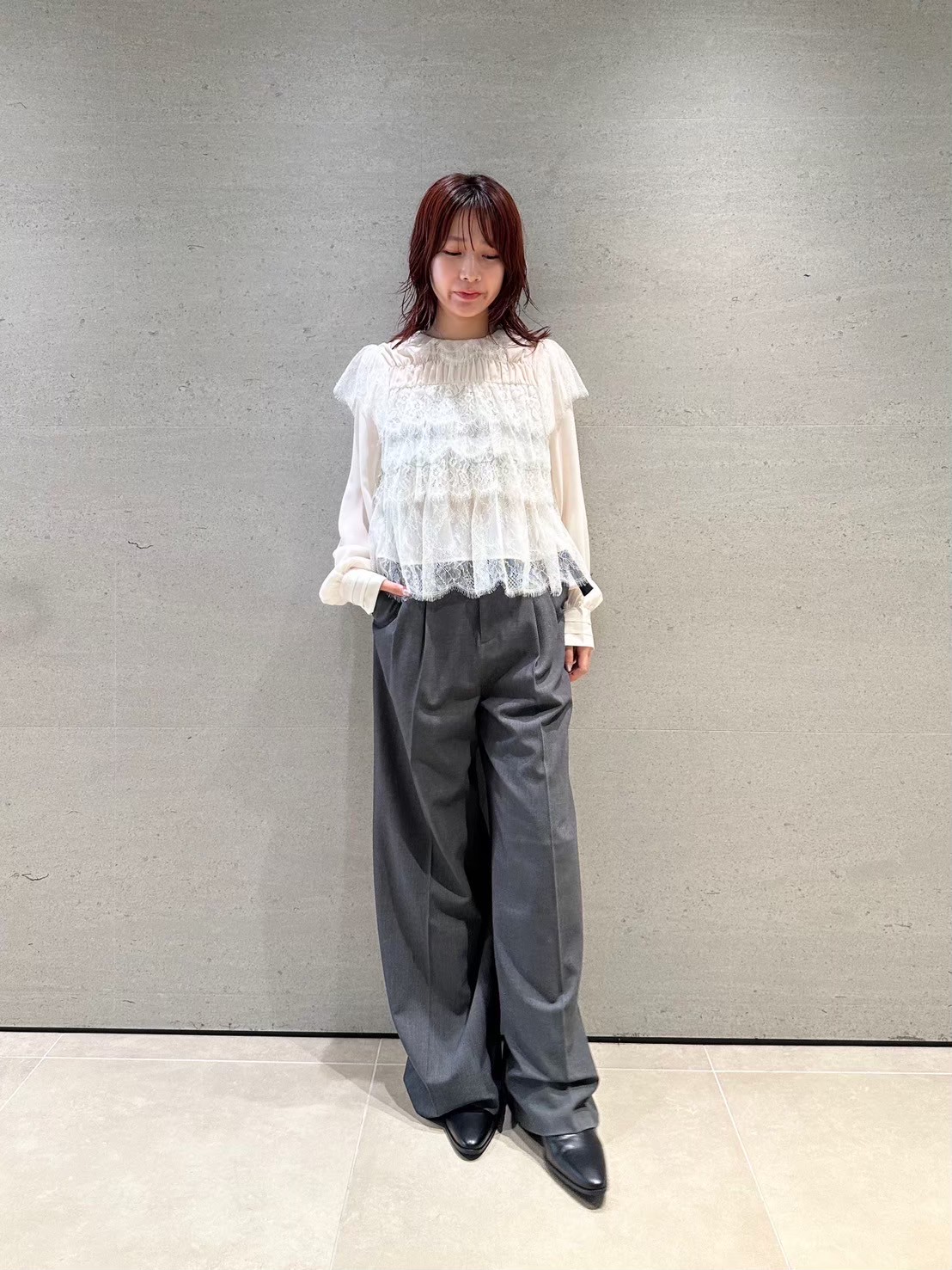 レースフリルブラウス(シャツ・ブラウス)｜トップス｜LILY BROWN