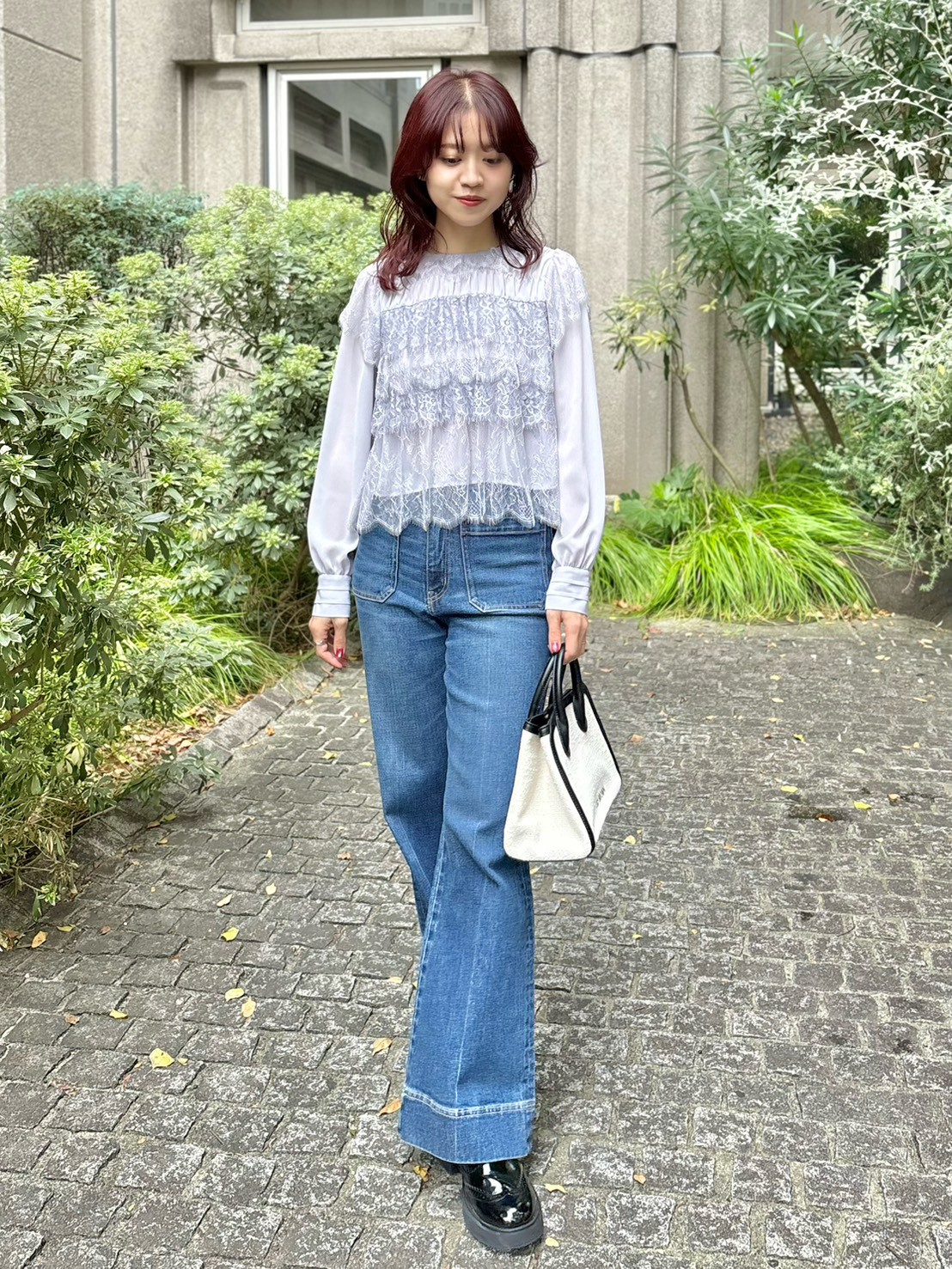 レースフリルブラウス(シャツ・ブラウス)｜トップス｜LILY BROWN