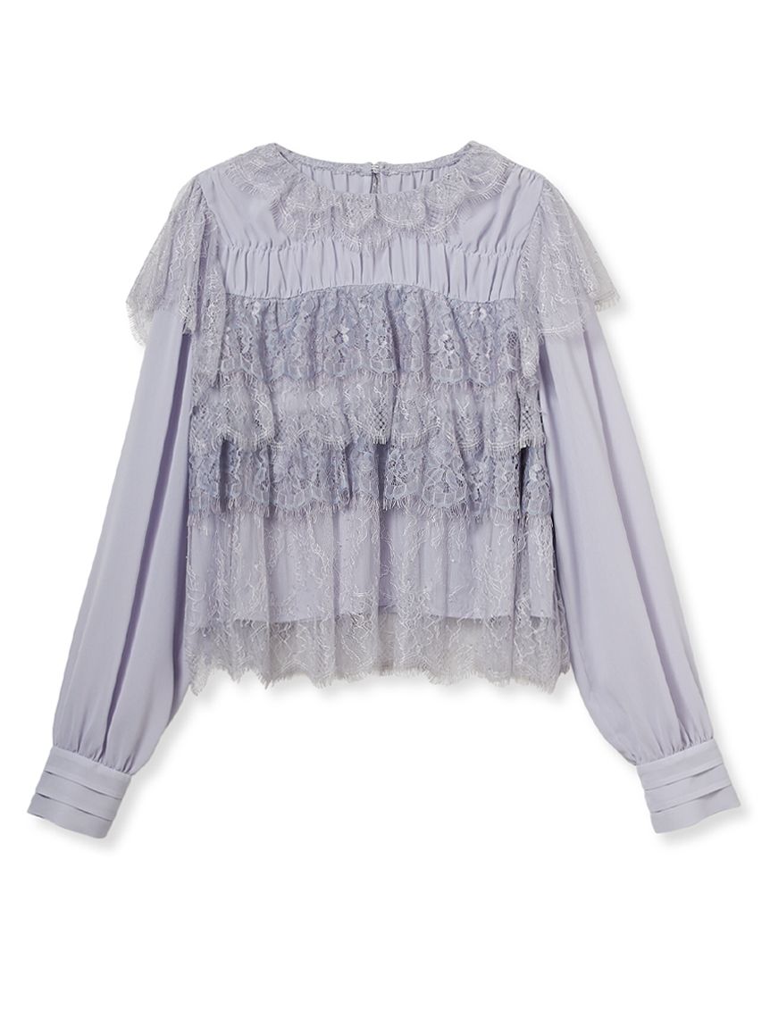 レースフリルブラウス(シャツ・ブラウス)｜トップス｜LILY BROWN