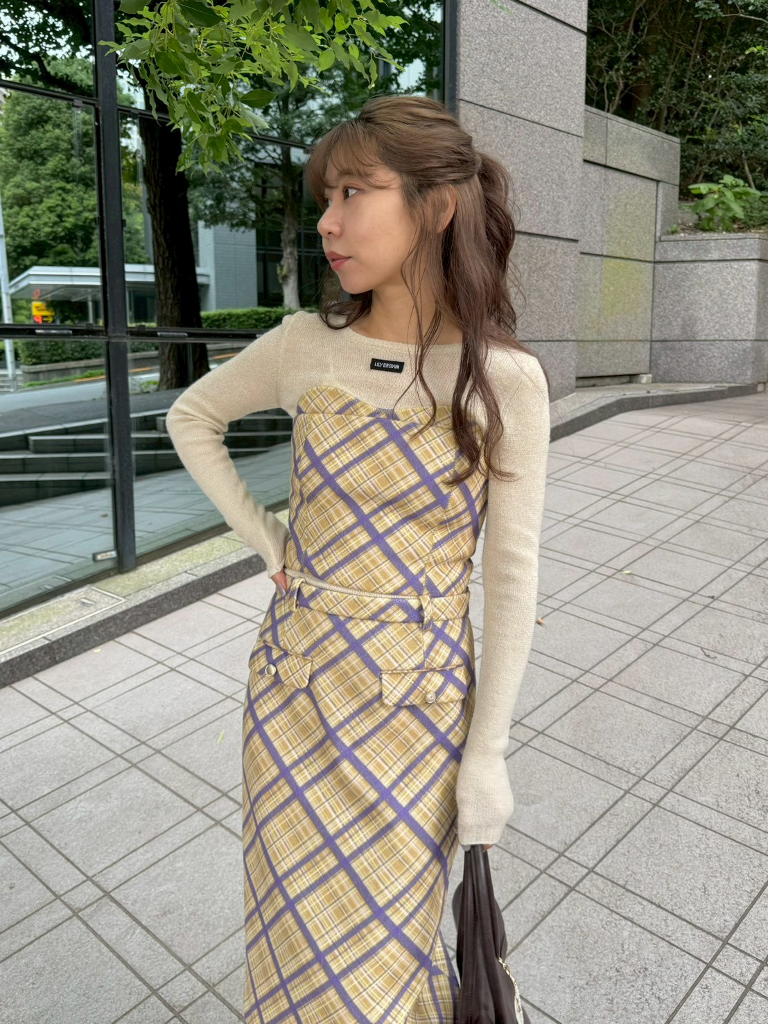 ウーリーチェックプリントビスチェ(ビスチェ)｜トップス｜LILY BROWN