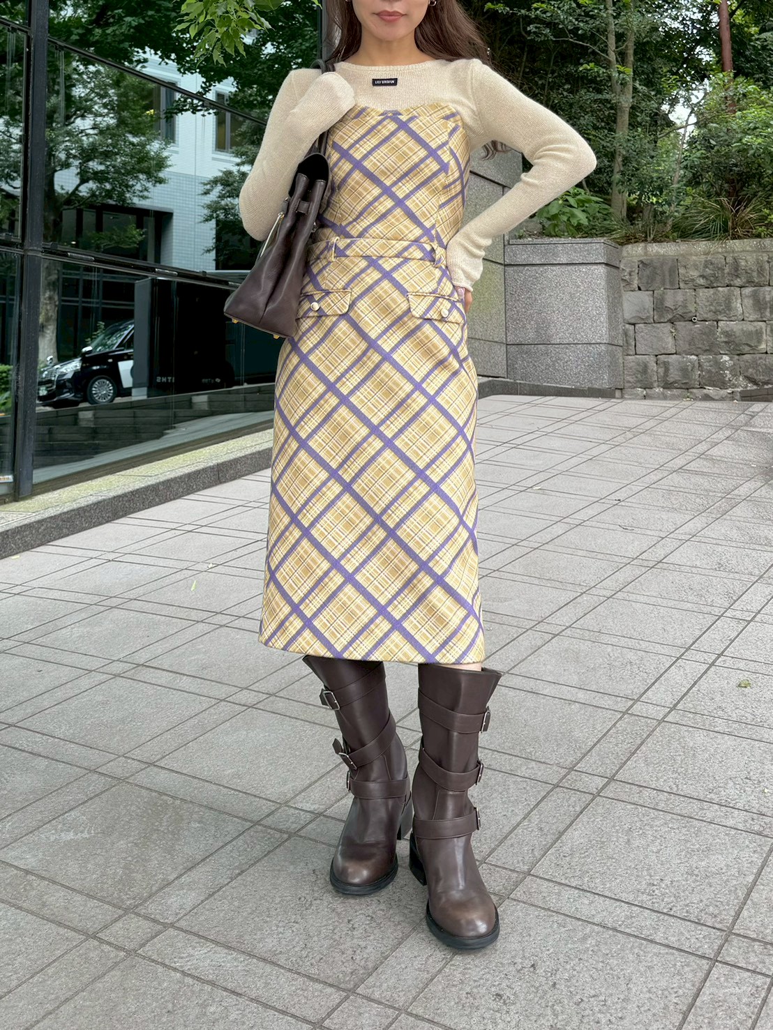 ウーリーチェックプリントビスチェ(ビスチェ)｜トップス｜LILY BROWN