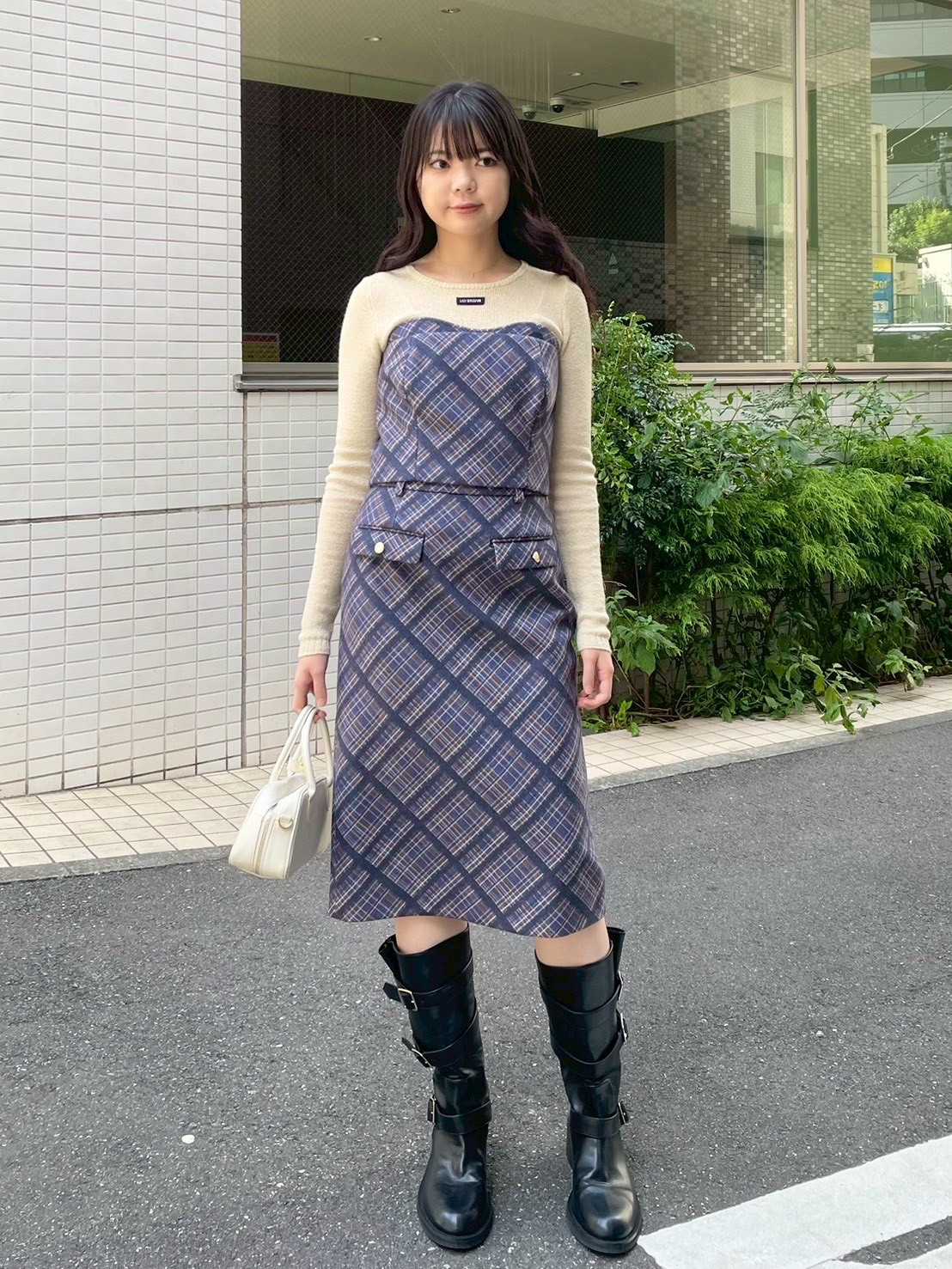 ウーリーチェックプリントビスチェ(ビスチェ)｜トップス｜LILY BROWN