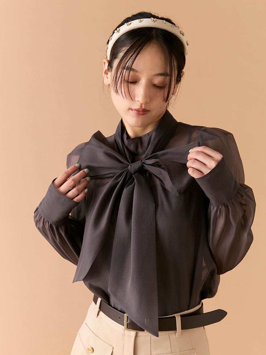 ビックボウタイブラウス(Hearts2Hearts着用)(シャツ・ブラウス