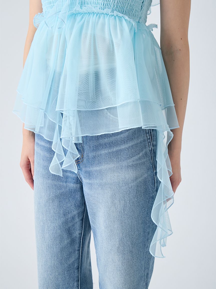 つくる様【お待ち下さい】＊ご購入用 パピヨンチュールフリルトップス(シャツ・ブラウス)｜トップス｜LILY