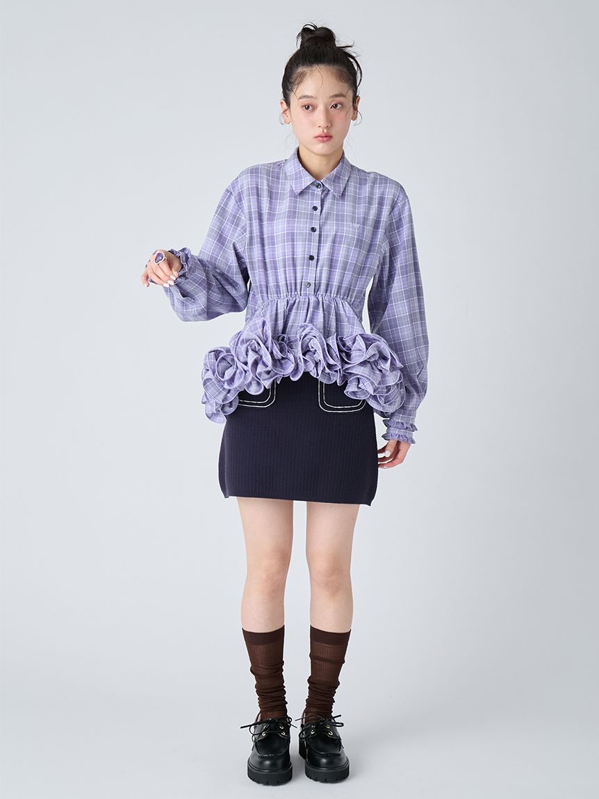 ホイップフリルヘムブラウス(シャツ・ブラウス)｜トップス｜LILY BROWN