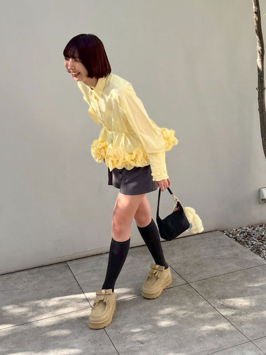 ホイップフリルヘムブラウス(シャツ・ブラウス)｜トップス｜LILY BROWN