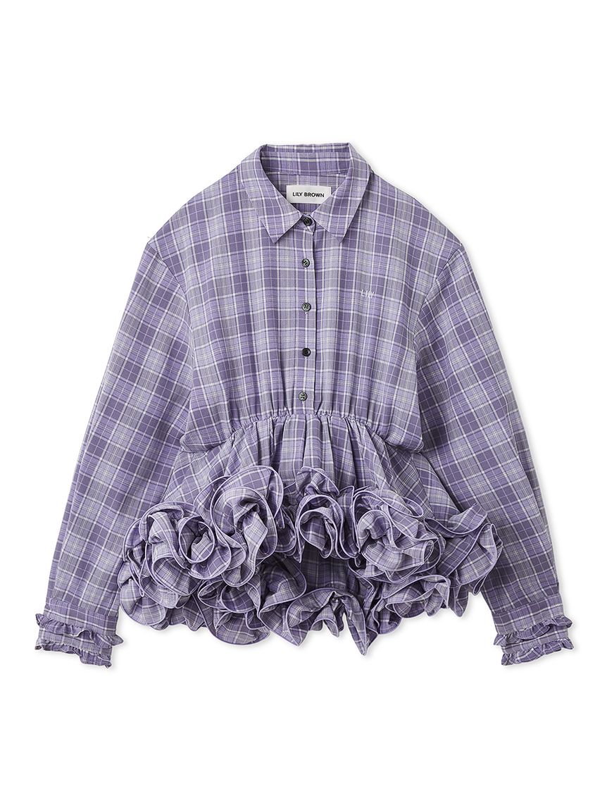 トップス verybrain lilyofthevalley print blouse トップス verybrain lilyofthevalley print blouse verybrain