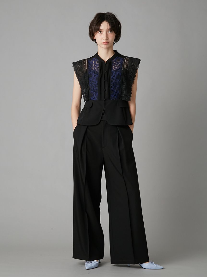 スイッチングレースブラウス(シャツ・ブラウス)｜トップス｜LILY BROWN