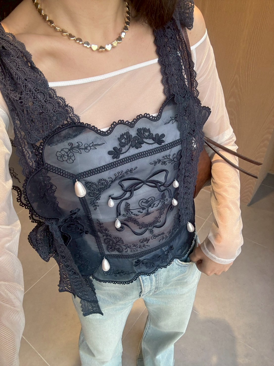 L.B CANDY STOCK]ビジューエプロン(雑貨)｜ファッション雑貨｜LILY