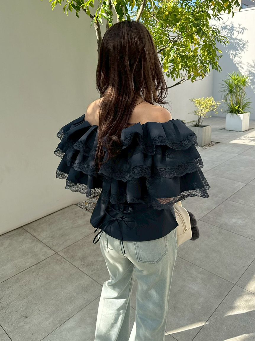 ボリュームフリルオフショル2wayブラウス(シャツ・ブラウス)｜トップス