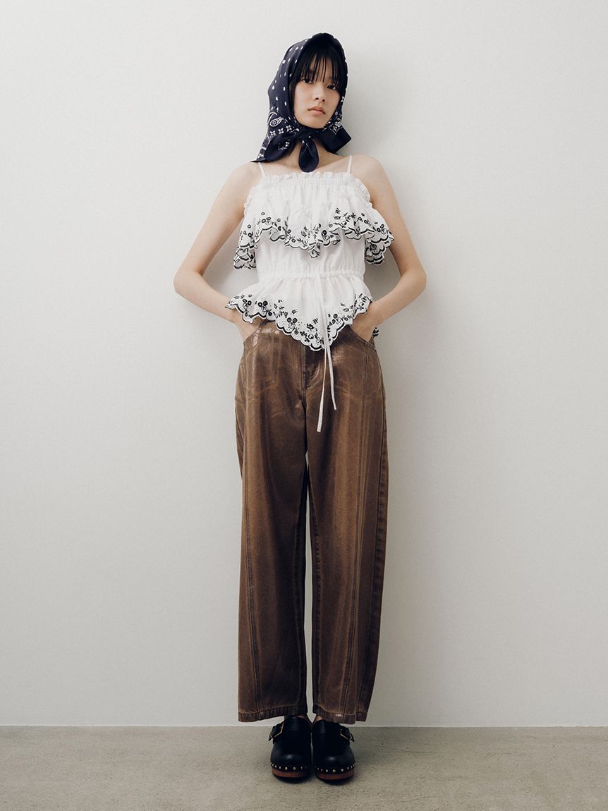 コットンレースオフショルトップス(Tシャツ・カットソー)｜トップス