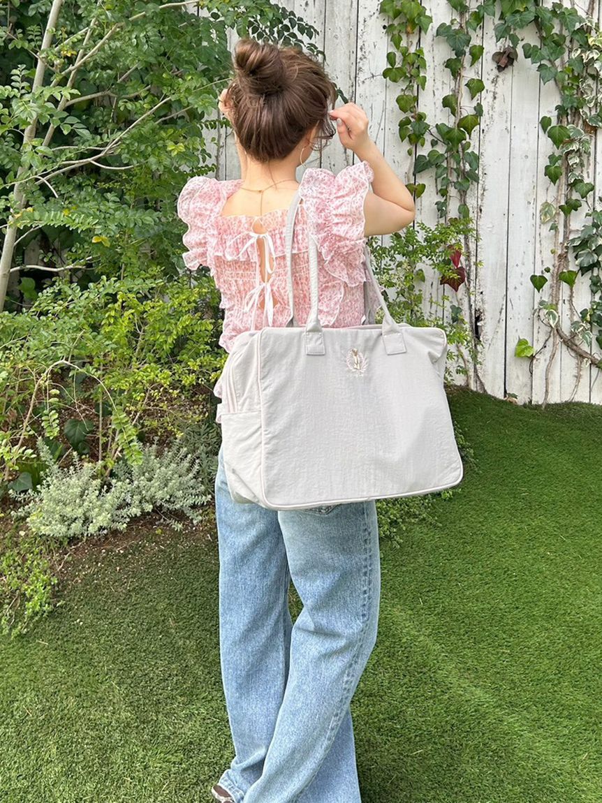 WEB限定カラー】シャーリングレイヤーフリルトップス(シャツ・ブラウス