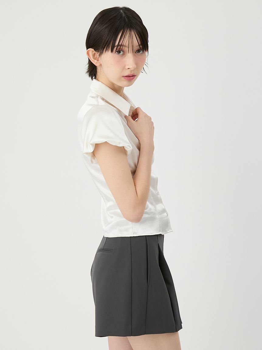 サテンパフスリーブシャツ(シャツ・ブラウス)｜トップス｜LILY BROWN