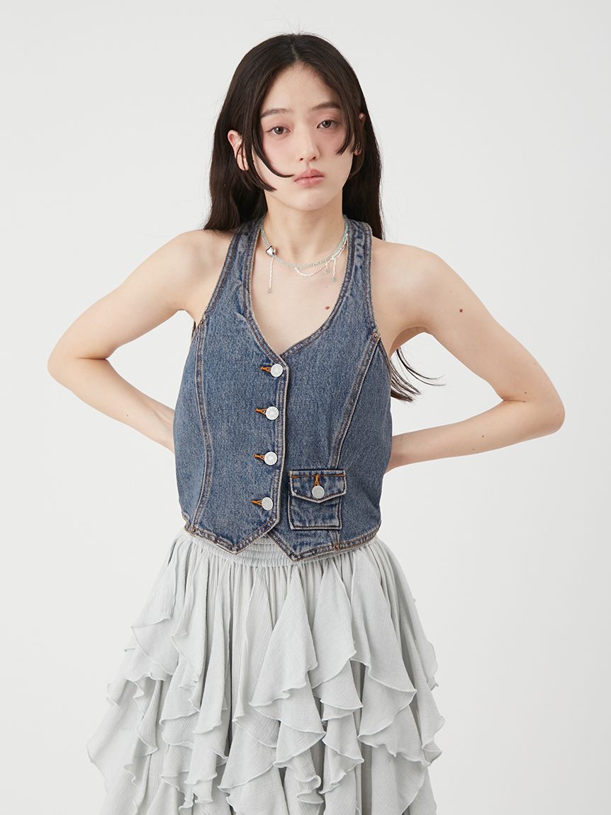 Stockerpoint ストッカーポイント チロルビスチェ ブラウス トップス デザイン Y2K フェアリーグランジ レディース 女性 MIRROR STOKE ブラウス シャツ 「WEB限定」「新色追加」BUSTIER SHIRT