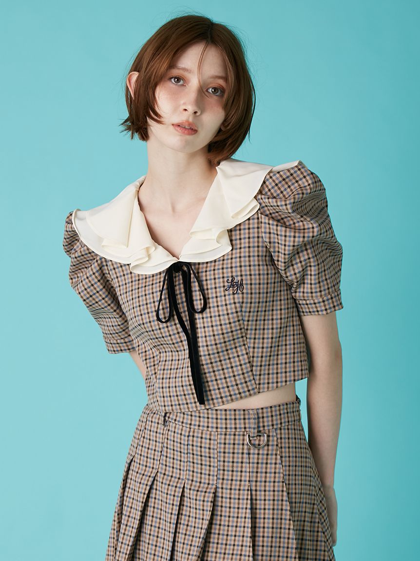 LILY BROWN×Hearts2Hearts】フレアカラートップス(Tシャツ・カットソー