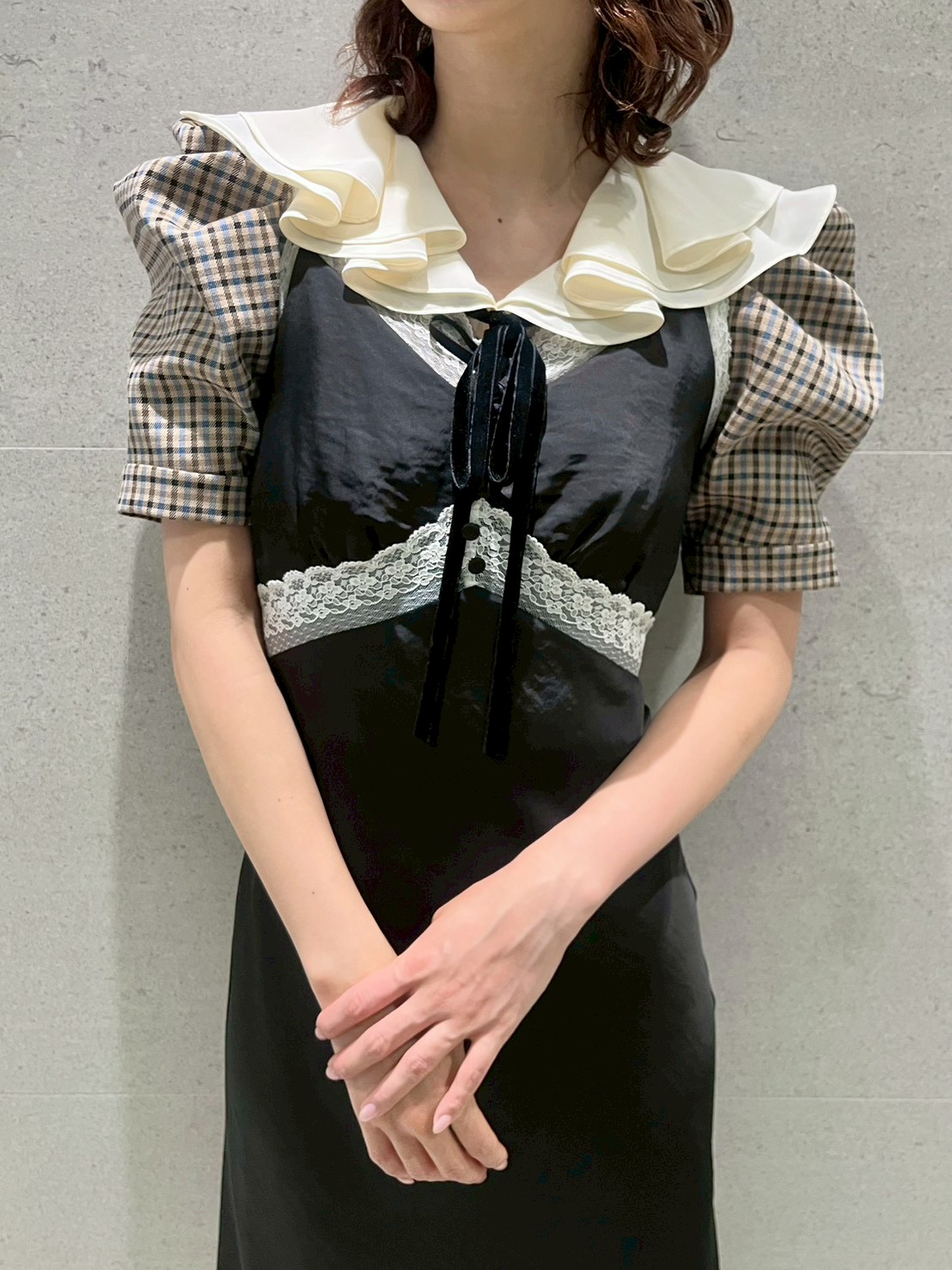 LILY BROWN×Hearts2Hearts】フレアカラートップス(シャツ・ブラウス