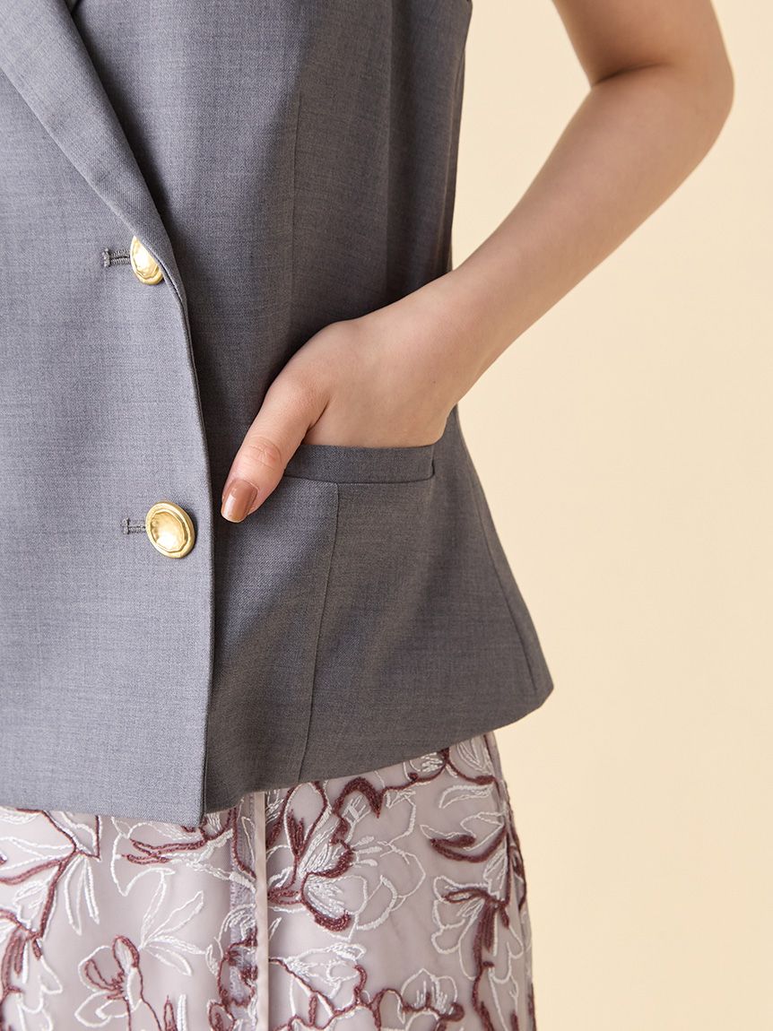 フロントダブルジレ(ベスト)｜アウター｜LILY BROWN（リリーブラウン