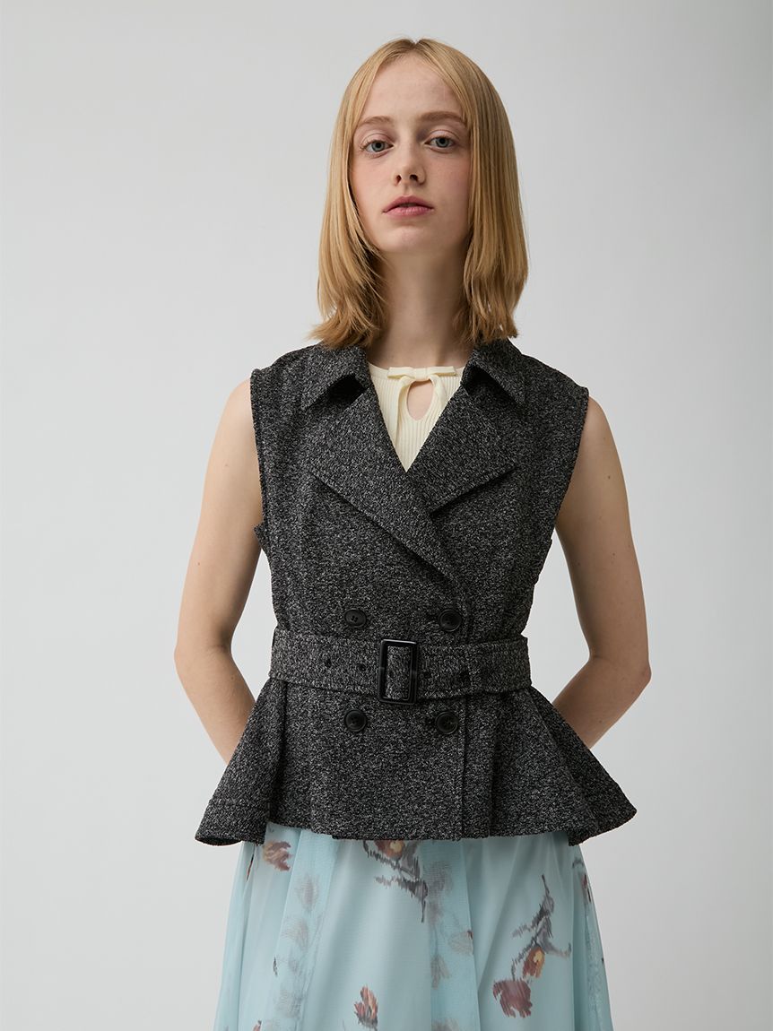ランダムヘムペプラムジレ ランダムヘムペプラムジレ(ベスト・ジレ)｜OUTER｜LILY BROWN（リリー